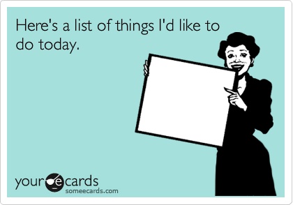 list of things to do